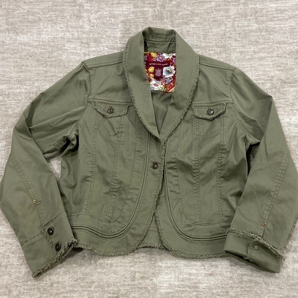 JONES Wear Jean Army Green Jacket